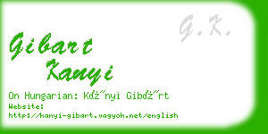 gibart kanyi business card